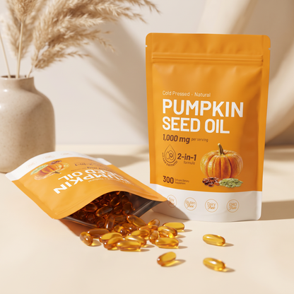 Pumpkin Seed Oil and Saw Palmetto Softgels F